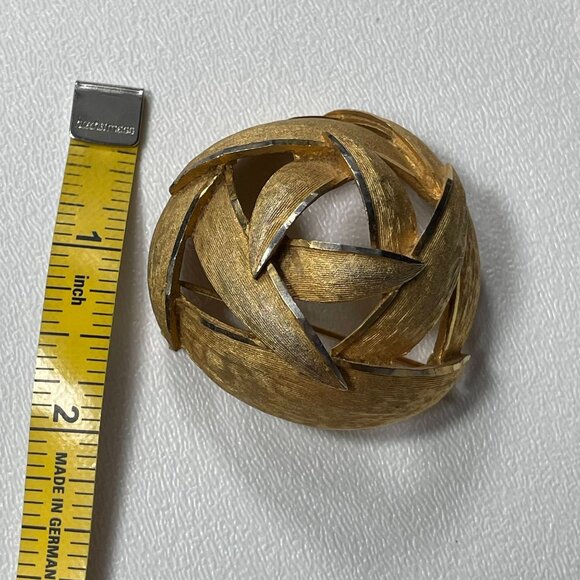 Vintage Gold Tone Brooch Bundle Capri  Amber stones - Picture 6 of 16